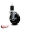 Service Caster 5'' Hard Rubber Swivel 1-3/4'' Expanding Stem Caster with Brake SCC-EX20S514-HRS-TLB-134 - alternate 2